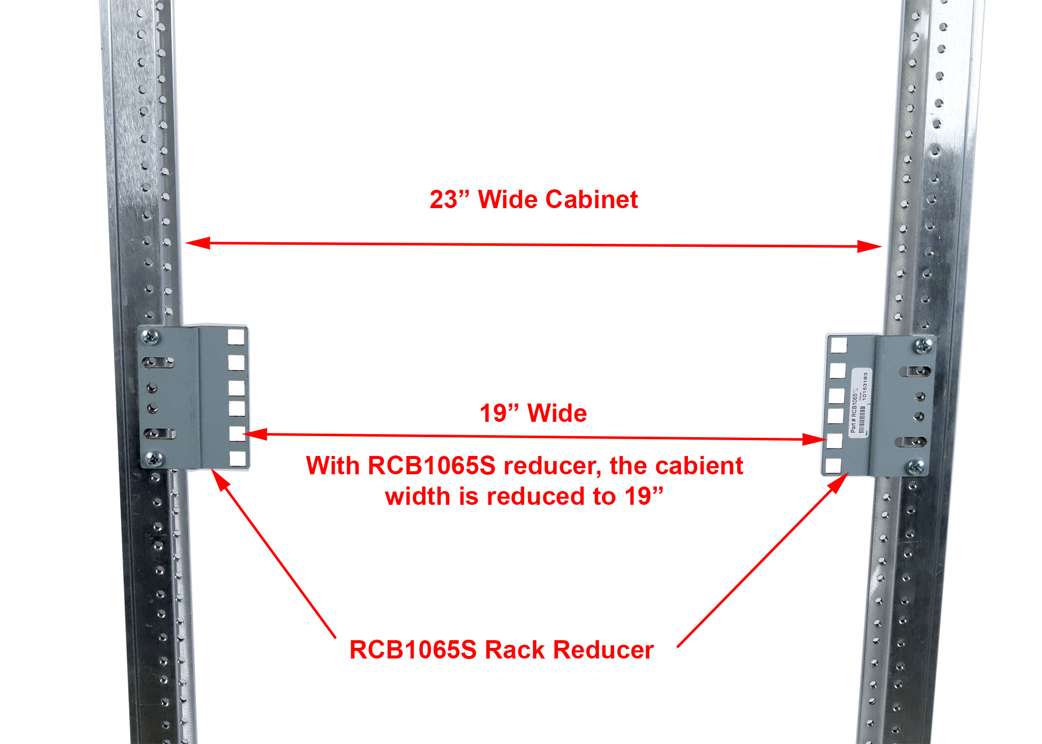 4U 23 inch to 19 in rack reducer brackets